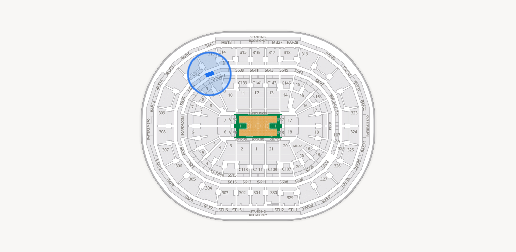 TD Garden Seating Chart