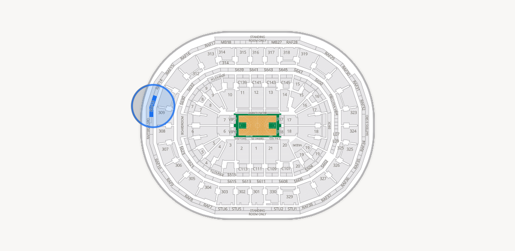 TD Garden Seating Chart