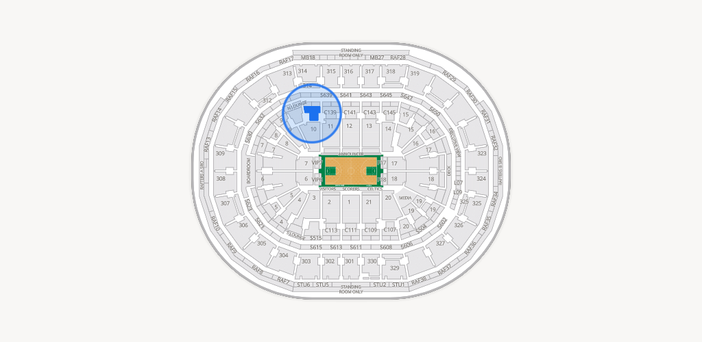 TD Garden Seating Chart