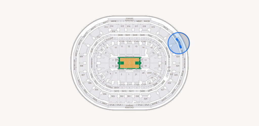 TD Garden Seating Chart