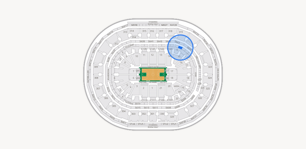 TD Garden Seating Chart
