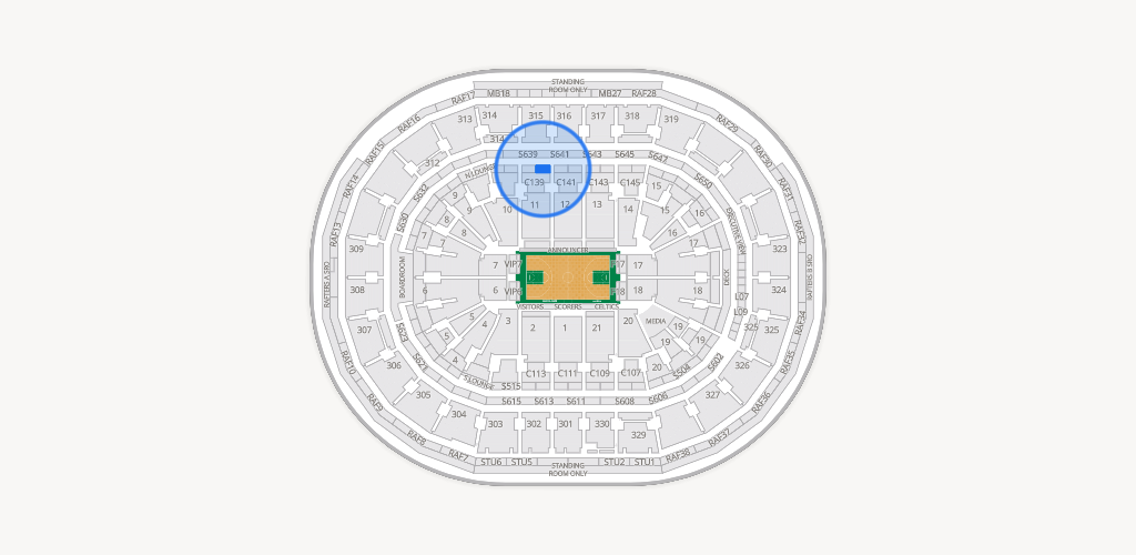 TD Garden Seating Chart