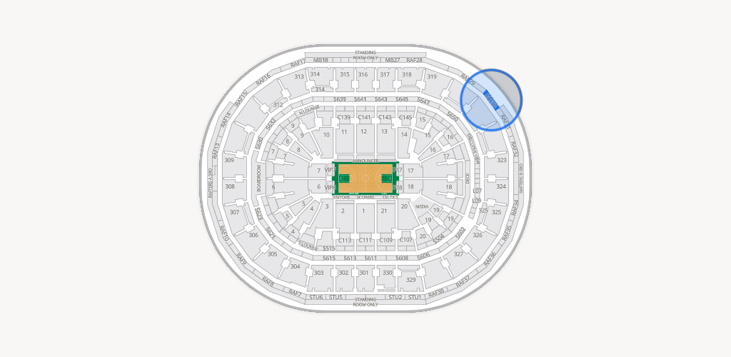 TD Garden Seating Chart