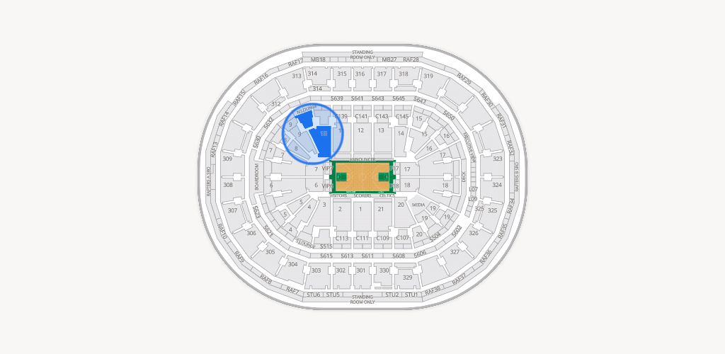 TD Garden Seating Chart