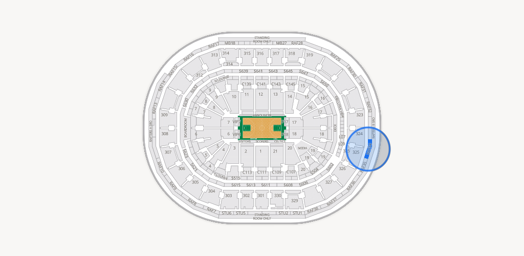 TD Garden Seating Chart