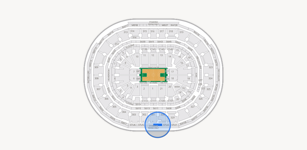 TD Garden Seating Chart
