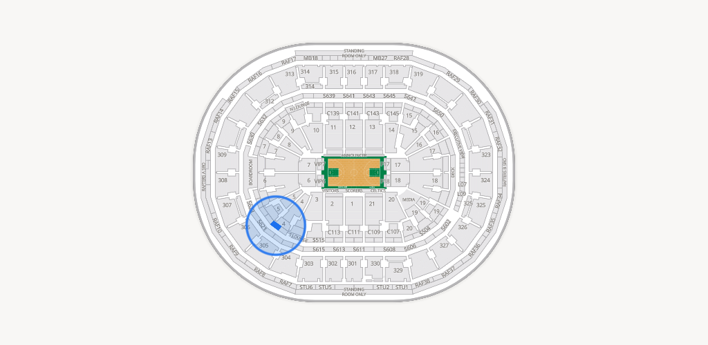TD Garden Seating Chart