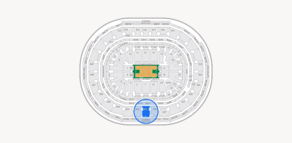 TD Garden Seating Chart