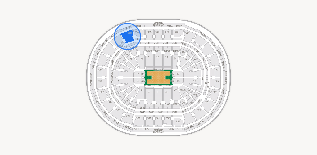 TD Garden Seating Chart