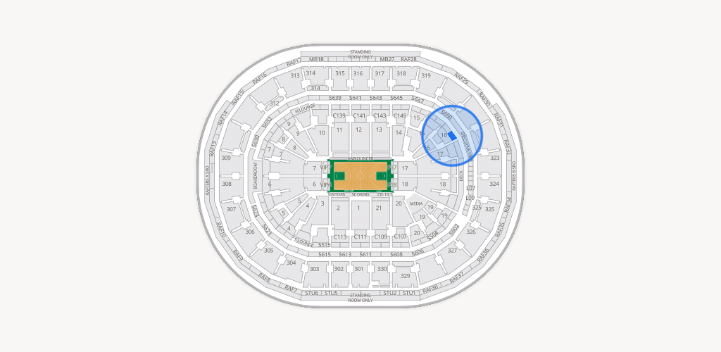 TD Garden Seating Chart