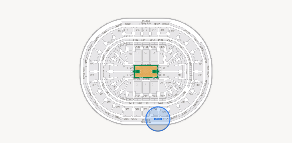 TD Garden Seating Chart