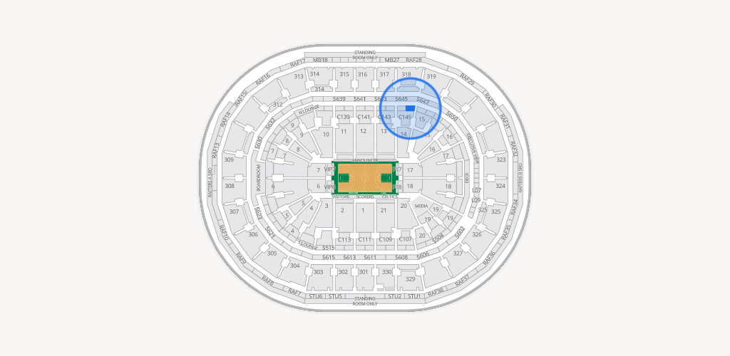TD Garden Seating Chart