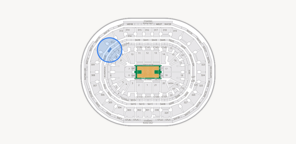 TD Garden Seating Chart