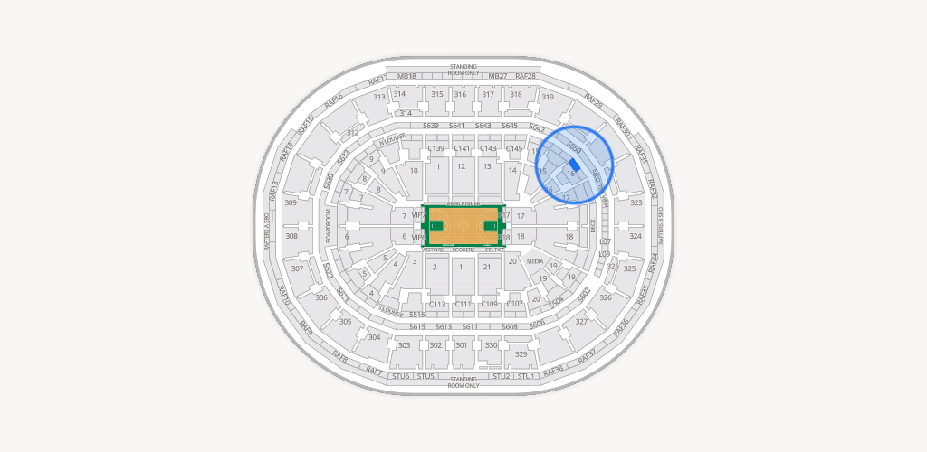 TD Garden Seating Chart