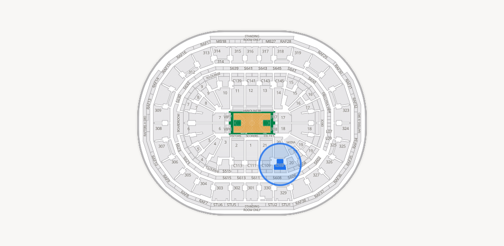 TD Garden Seating Chart