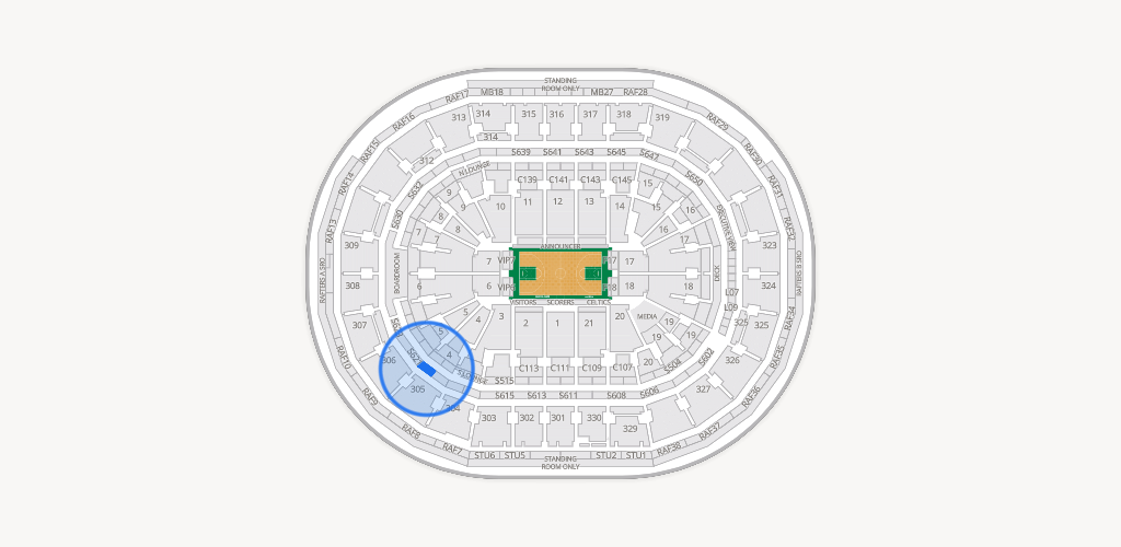 TD Garden Seating Chart