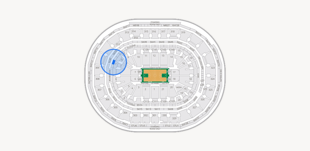 TD Garden Seating Chart