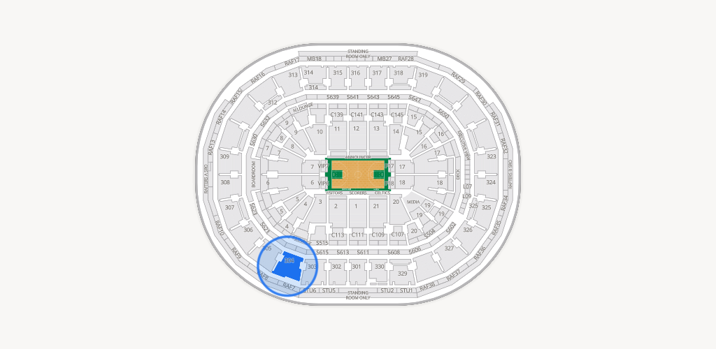 TD Garden Seating Chart