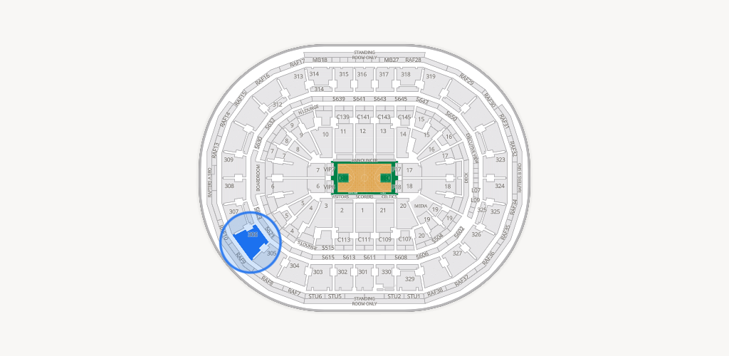 TD Garden Seating Chart