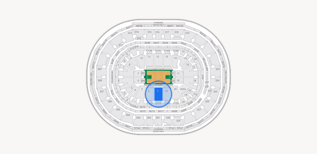 TD Garden Seating Chart
