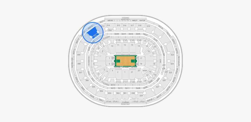 TD Garden Seating Chart