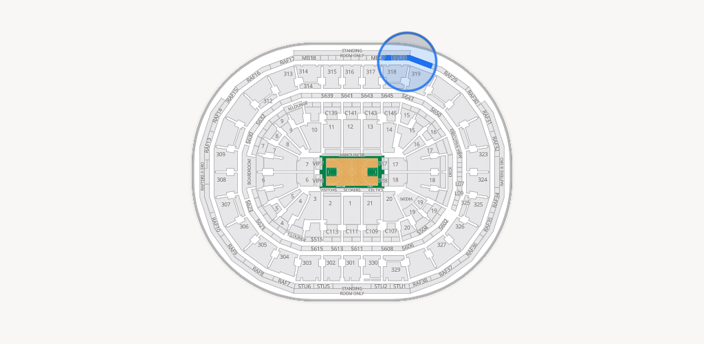 TD Garden Seating Chart