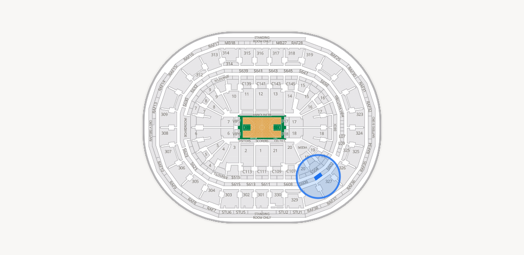 TD Garden Seating Chart