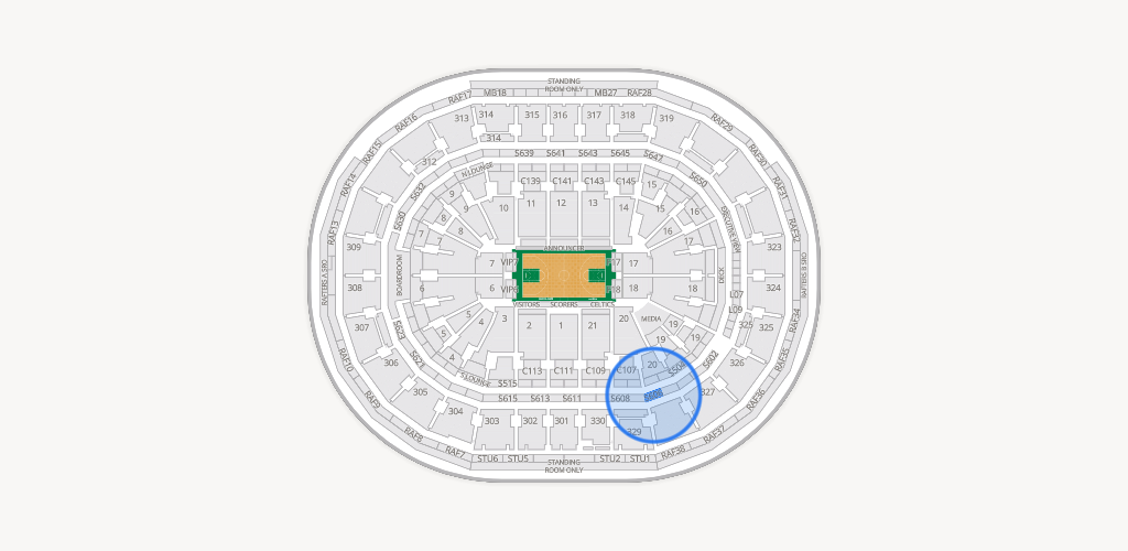TD Garden Seating Chart