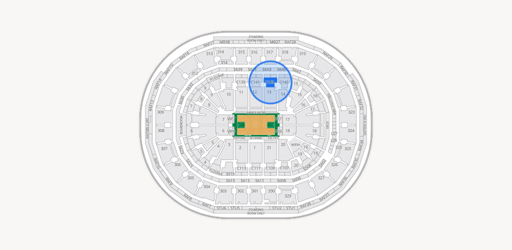 TD Garden Seating Chart
