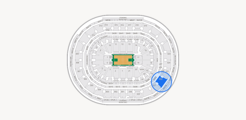 TD Garden Seating Chart