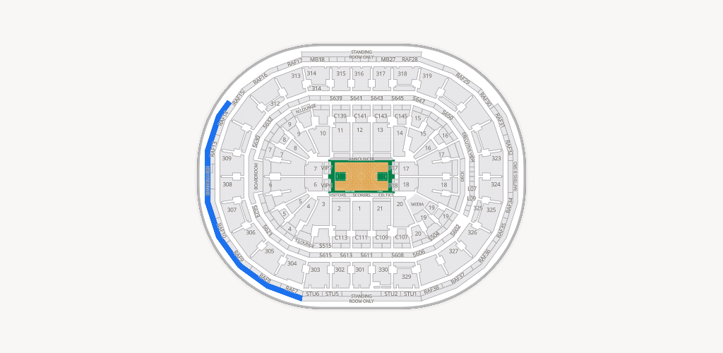 TD Garden Seating Chart