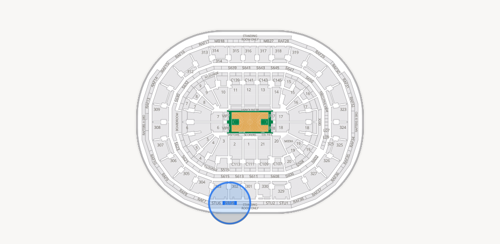 TD Garden Seating Chart