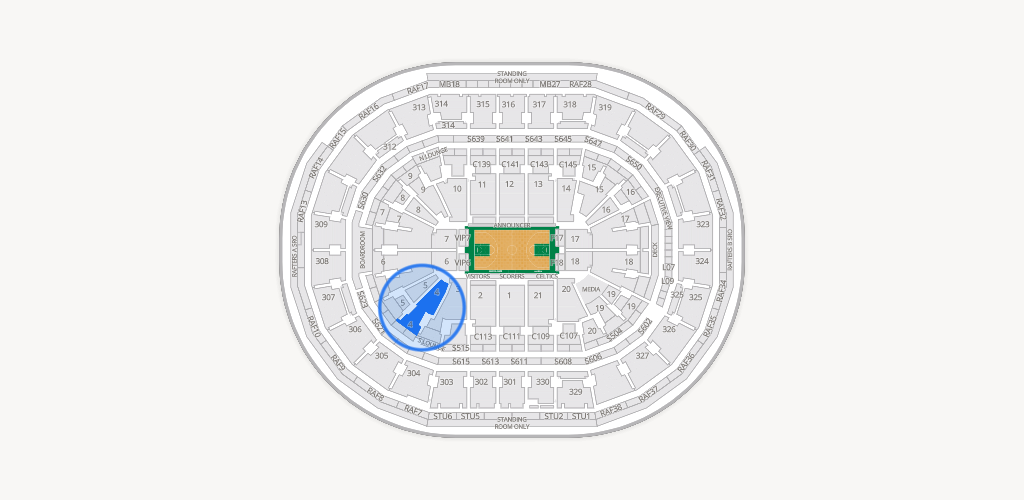 TD Garden Seating Chart