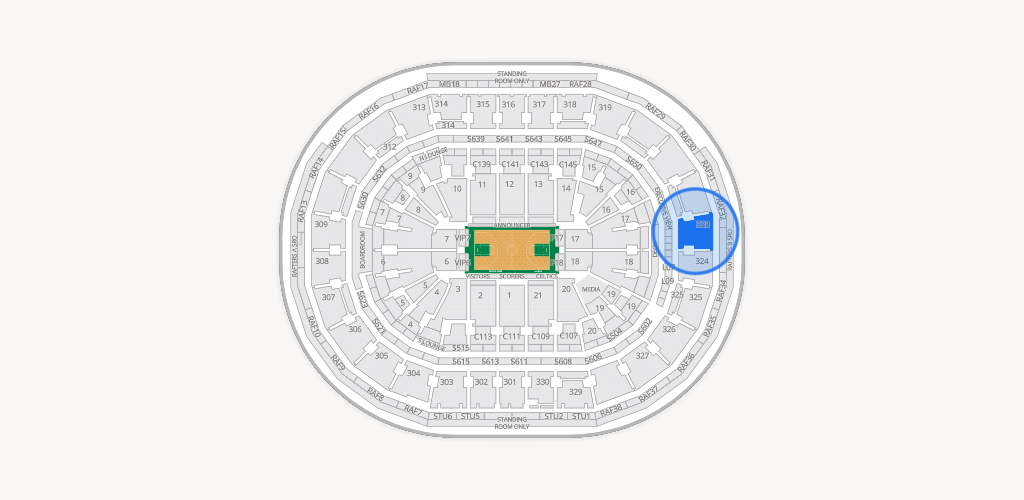 TD Garden Seating Chart