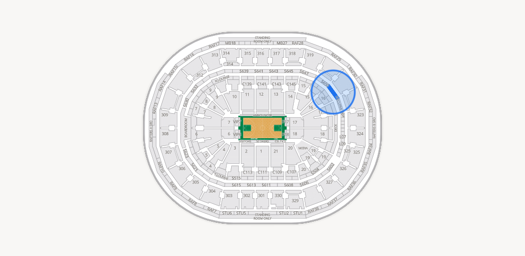 TD Garden Seating Chart