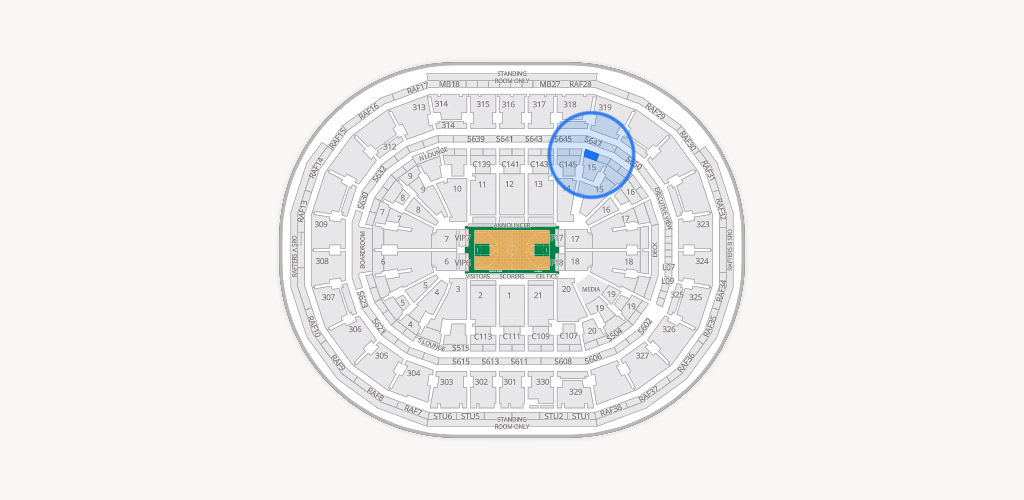 TD Garden Seating Chart