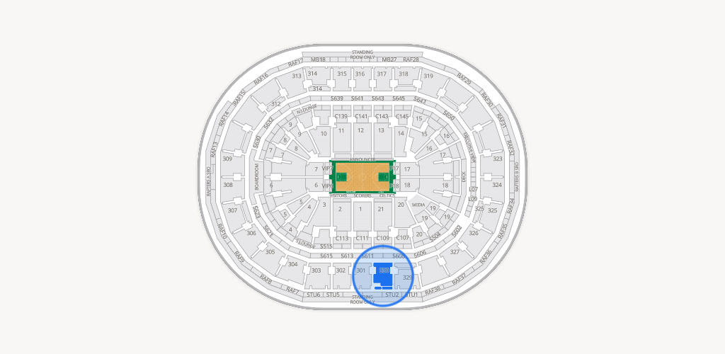 TD Garden Seating Chart
