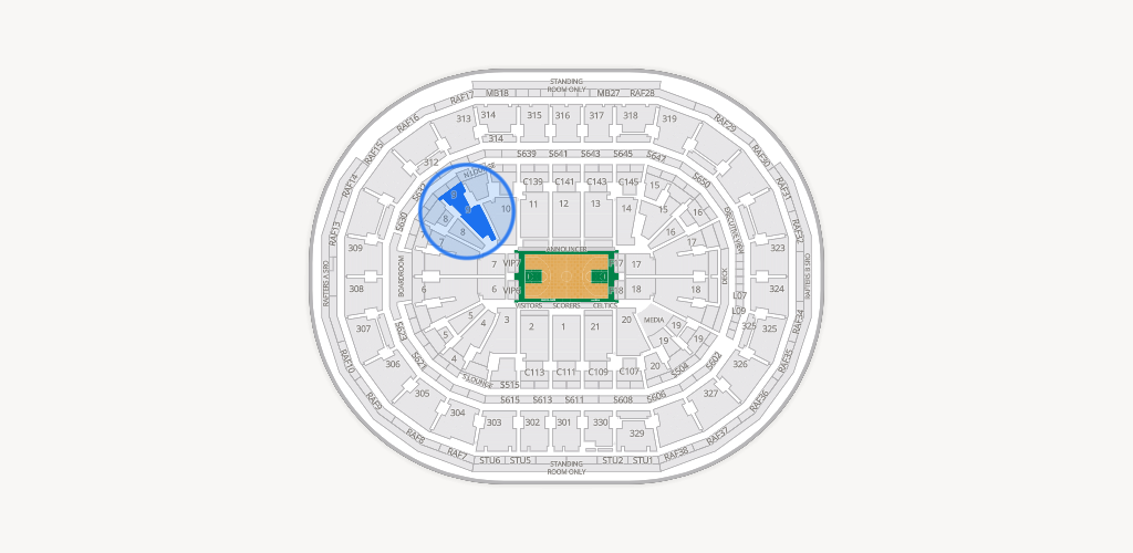 TD Garden Seating Chart