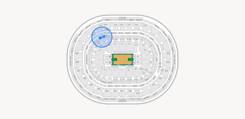 TD Garden Seating Chart