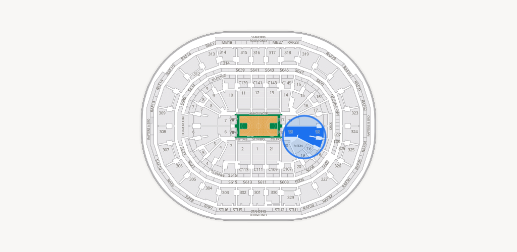TD Garden Seating Chart