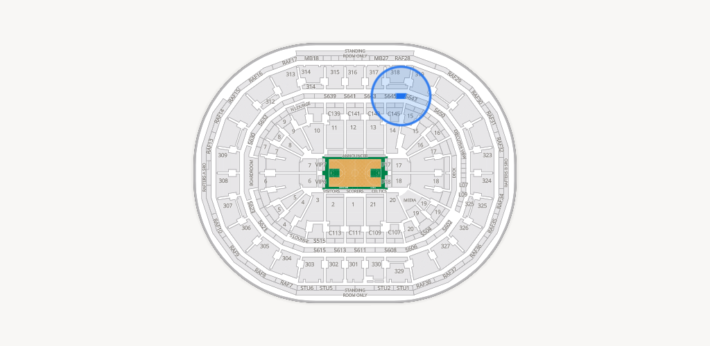 TD Garden Seating Chart