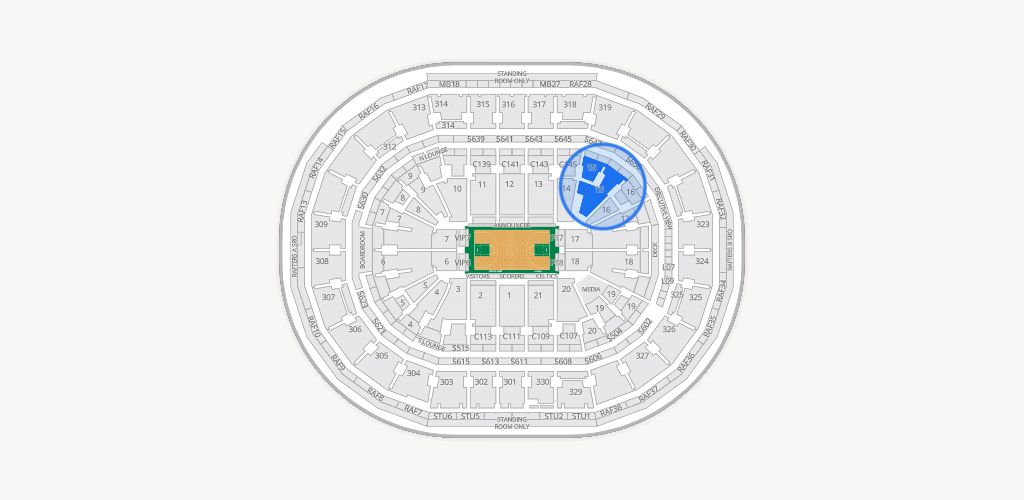 TD Garden Seating Chart