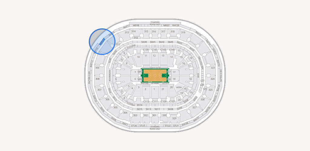 TD Garden Seating Chart
