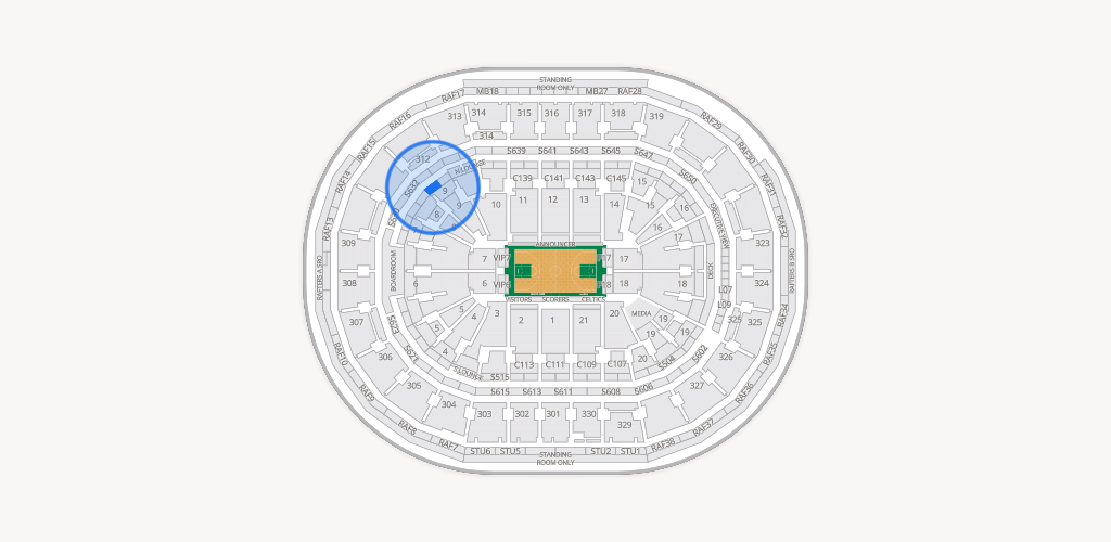 TD Garden Seating Chart
