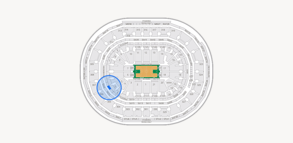 TD Garden Seating Chart