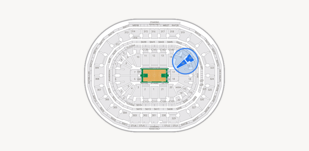 TD Garden Seating Chart