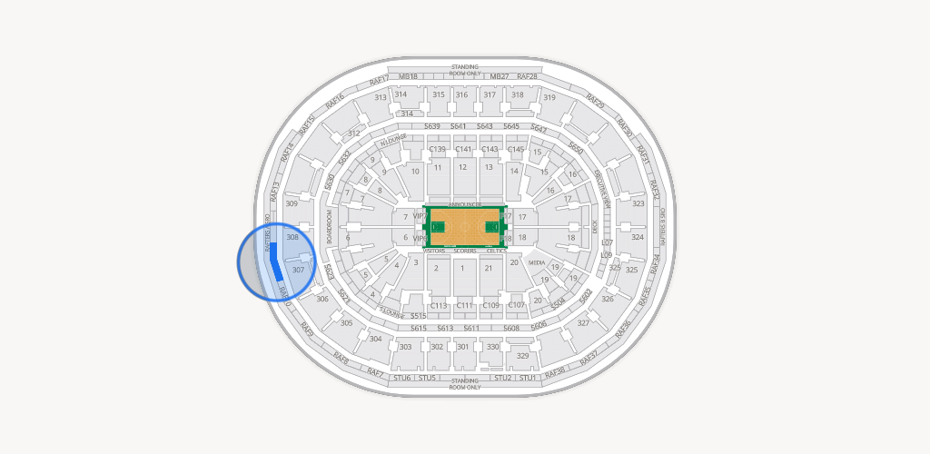 TD Garden Seating Chart