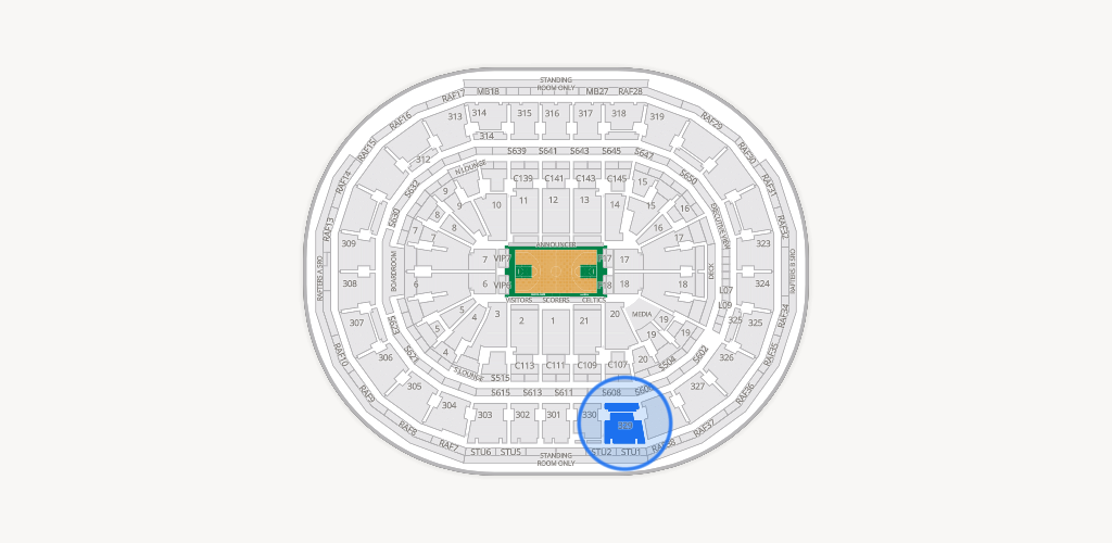 TD Garden Seating Chart