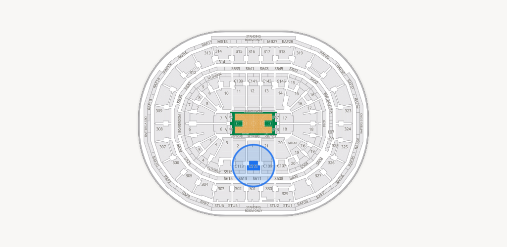 TD Garden Seating Chart