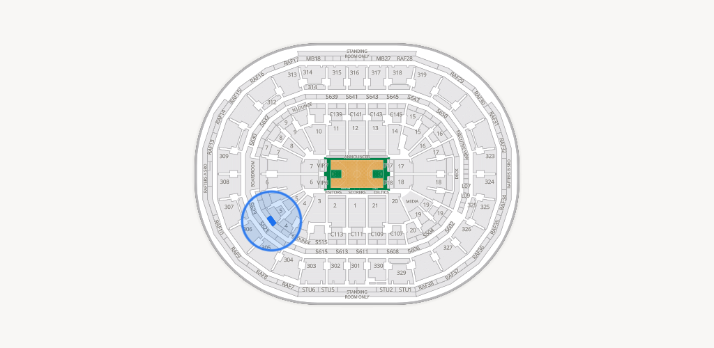 TD Garden Seating Chart